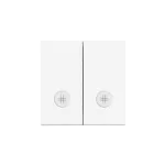 Simon 55 WMDL-K019Lx-111 Klawisz podwójny z oczkami z piktogramami krzyżowymi do: SW7/2L2M; Biały mat