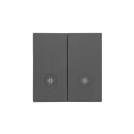 Simon 55 WMDL-K019Lx-116 Klawisz podwójny z oczkami z piktogramami krzyżowymi do: SW7/2L2M; Grafitowy mat