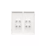 Simon 55 WMDL-K0x5xx-111 Klawisz podwójny do łącznika i przycisku roletowego podwójnego: SZP2M, SZW2M; Biały mat