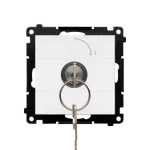 Simon 55 WMDL-0K014x-111 Łącznik na kluczyk chwilowy – przycisk (moduł) 2 pozycyjny „0-I” styk N/O, 5 A, 250 V~; Biały mat