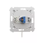 Simon 55 WMDL-0K014x-111 Łącznik na kluczyk chwilowy – przycisk (moduł) 2 pozycyjny „0-I” styk N/O, 5 A, 250 V~; Biały mat