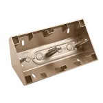 Simon 54 Premium WMDZ-302xxR-044 Puszka natynkowa narożna 2-krotna do ramek PREMIUM; złoty mat