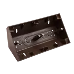 Simon 54 Premium WMDZ-302xxR-046 Puszka natynkowa narożna 2-krotna do ramek PREMIUM; brąz mat