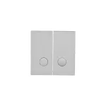 Simon 55 WMDL-K8x5xx-143 Klawisz podwójny z oczkami do: SW6/2L2M; Aluminium mat