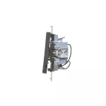 Simon 55 WMDL-031xx5-149 Przycisk potrójny z podświetleniem LED (moduł) 10 AX, 250 V~, szybkozłącza; Czarny mat