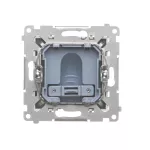 Simon 55 WMDB-0B2xxx-143 Wyjście kablowe (moduł). Dopuszczalna średnica przyłączanego przewodu: 6,2-14,5 mm; Aluminium mat