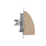 Simon 55 WMDB-0B2xxx-144 Wyjście kablowe (moduł). Dopuszczalna średnica przyłączanego przewodu: 6,2-14,5 mm; Szampański mat