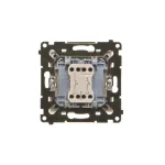 Simon 55 WMDL-0P1xx3-144 Przycisk podwójny zwierny bez piktogramu (moduł) 10 AX, 250 V~, szybkozłącza; Szampański mat