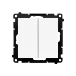 Simon 55 WMDL-01032X-111 Przycisk poczwórny (moduł) 10 AXm, 250 V~, szybkozłącza; Biały mat