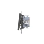 Simon 55 WMDL-0P1xx3-149 Przycisk podwójny zwierny bez piktogramu (moduł) 10 AX, 250 V~, szybkozłącza; Czarny mat