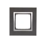 Simon 54 Nature WMDZ-0110xS-078 Ramka 1-krotna Nature-Metal, INOX YIN, IP20/IP44 (IP44-należy zastosować uszczelkę ramki DUN1)