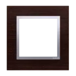 Simon 54 Nature WMDZ-0110xS-084 Ramka 1-krotna Nature-Drewno, SREBRNE WENGE, IP20/IP44 (IP44-należy zastosować uszczelkę ramki DUN1)
