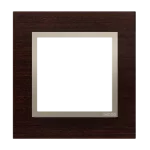 Simon 54 Nature WMDZ-0110xS-085 Ramka 1-krotna Nature-Drewno, ZŁOTE WENGE, IP20/IP44 (IP44-należy zastosować uszczelkę ramki DUN1)