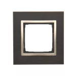 Simon 54 Nature WMDZ-0110xS-085 Ramka 1-krotna Nature-Drewno, ZŁOTE WENGE, IP20/IP44 (IP44-należy zastosować uszczelkę ramki DUN1)