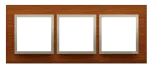 Simon 54 Nature WMDZ-0130xS-086 Ramka 3-krotna Nature-Drewno, ZŁOTY ORZECH, IP20/IP44 (IP44-należy zastosować zestaw uszczelek DUN3)