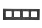 Simon 54 Nature WMDZ-0140xS-077 Ramka 4-krotna Nature-Metal, INOX KLASYCZNY, IP20/IP44 (IP44-należy zastosować zestaw uszczelek DUN4)