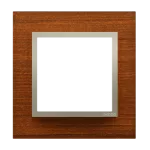 Simon 54 Nature WMDZ-0110xS-086 Ramka 1-krotna Nature-Drewno, ZŁOTY ORZECH, IP20/IP44 (IP44-należy zastosować uszczelkę ramki DUN1)