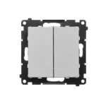 Simon 55 WMDL-01032X-143 Przycisk poczwórny (moduł) 10 AXm, 250 V~, szybkozłącza; Aluminium mat