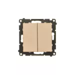 Simon 55 WMDL-01032X-144 Przycisk poczwórny (moduł) 10 AXm, 250 V~, szybkozłącza; Szampański mat