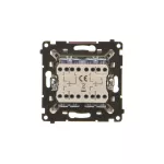 Simon 55 WMDL-01032X-144 Przycisk poczwórny (moduł) 10 AXm, 250 V~, szybkozłącza; Szampański mat