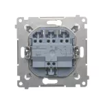 Simon 54 WMDL-031xxx-043 Łącznik potrójny (moduł) 10AX, 250V~, szybkozłącza; srebrny mat