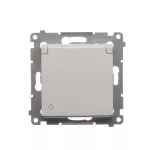 Simon 54 WMDA-P92xx1-011AB Pokrywa gniazd teleinformatycznych IP44 na Keystone podwójna z polem opisowym, kl. transp.; antybakteryjny biały Wymagana uszczelka IP44 do ramki