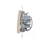 Simon 54 WMDL-0311xx-041 Łącznik potrójny z podświetleniem LED (moduł) 10AX, 250V~, szybkozłącza; kremowy