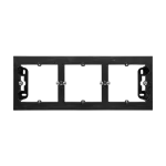 Simon 54 Premium WMDZ-203xxx-049 Puszka natynkowa 3-krotna do ramek PREMIUM. Głębokość 35 mm; czarny