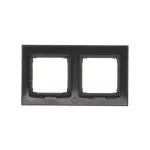 Simon 54 Premium WMDZ-0120xK-049 Ramka 2-krotna PREMIUM do puszek karton-gips IP20 / IP44; czarny