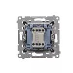 Simon 54 WMDL-081xxx-049 Przycisk „światło” z podświetleniem LED (moduł) 10AX, 250V~, szybkozłącza; czarny