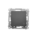 Simon 54 WMDL-080x2x-049 Przycisk „światło” (moduł) 16AX, 250V~, zaciski śrubowe; czarny