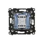 Simon 55 WMDL-0106L1-114 Łącznik roletowy trójpozycyjny 1-0-2 (moduł) 10 A, 250 V~, szybkozłącza; Jasnoszary mat