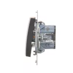 Simon 54 WMDL-090x2x-046 Przycisk „dzwonek” (moduł) 16AX, 250V~, zaciski śrubowe; brąz mat