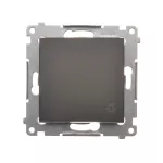 Simon 54 WMDL-080x2x-046 Przycisk „światło” (moduł) 16AX, 250V~, zaciski śrubowe; brąz mat