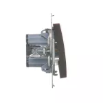 Simon 54 WMDL-081x2x-046 Przycisk „światło” z podświetleniem LED (moduł) 16AX, 250V~, zaciski śrubowe; brąz mat