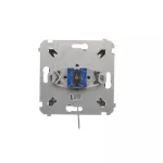 Simon 54 WMDL-0K04Px-049 Łącznik na kluczyk roletowy chwilowy –przycisk (moduł) 3 poz. „I-0-II" 2 styki N/O, 5A, 250~. Możliwość wyjęcia klucza tylko w pozycji 0; czarny