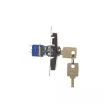 Simon 54 WMDL-0K01xx-049 Łącznik na kluczyk jednobiegunowy (moduł) 2 pozycyjny „0-I” styk N/O, 5 A, 250~. Możliwość wyjęcia klucza w każdej pozycji; czarny