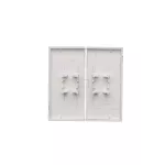 Simon 55 WMDL-K8x4xx-143 Klawisz podwójny z piktogramami "schody" do: SW6/2WM; Aluminium mat