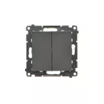 Simon 55 WMDL-01032X-149 Przycisk poczwórny (moduł) 10 AXm, 250 V~, szybkozłącza; Czarny mat