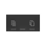 Simon 100 W100-10002037x-238 Klawisz iO Master łącznik - centralne sterowanie roletami; czarny mat