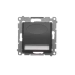 Simon 54 WMDO-Sx14x1-049 Oprawa oświetleniowa LED, 14 V DC, 0.42 W, białe ciepłe 3000K; czarny !Wymagany zasilacz 14V