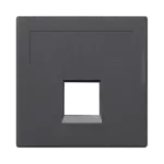 Simon Connect TSC-50000185-038 Płytka S500, 1x RJ bez osłon uniwersalna; szary grafit