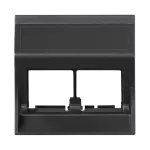 Simon Connect TSC-50000186-038 Płytka S500, 2x RJ bez osłon skośna; do adapterów MD; szary grafit