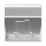 Simon Connect TSC-50000081-033 Płytka S500, 1x RJ z osłoną skośna; do adapterów MD; aluminium