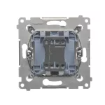 Simon 54 WMDL-080x2x-043 Przycisk „światło” (moduł) 16AX, 250V~, zaciski śrubowe; srebrny mat