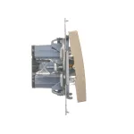 Simon 54 WMDL-080x2x-044 Przycisk „światło” (moduł) 16AX, 250V~, zaciski śrubowe; złoty mat