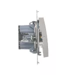 Simon 54 WMDL-081x2x-043 Przycisk „światło” z podświetleniem LED (moduł) 16AX, 250V~, zaciski śrubowe; srebrny mat