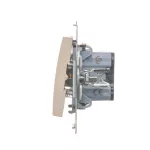 Simon 54 WMDL-090x2x-041 Przycisk „dzwonek” (moduł) 16AX, 250V~, zaciski śrubowe; kremowy