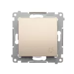 Simon 54 WMDL-090x2x-044 Przycisk „dzwonek” (moduł) 16AX, 250V~, zaciski śrubowe; złoty mat