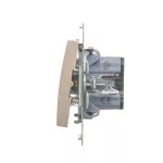 Simon 54 WMDL-090x2x-044 Przycisk „dzwonek” (moduł) 16AX, 250V~, zaciski śrubowe; złoty mat